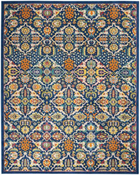 Allur ALR03 Navy Multicolor Area Rug