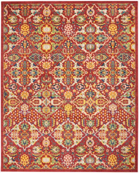 Allur ALR03 Red Multicolor Area Rug