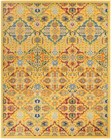 Allur ALR03 Yellow Multicolor Area Rug