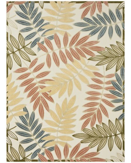 Aloha ALH18 Ivory Rose 2'8"x4' Area Rug