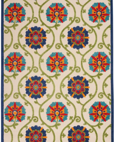 Aloha ALH19 Blue/Multicolor Area Rug