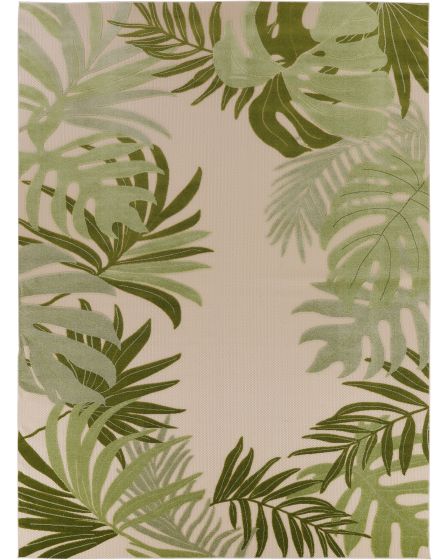 Aloha ALH40 Ivory Green 10'x14' Area Rug