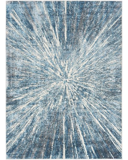 Ambiance AMI01 Blue Silver Area Rug