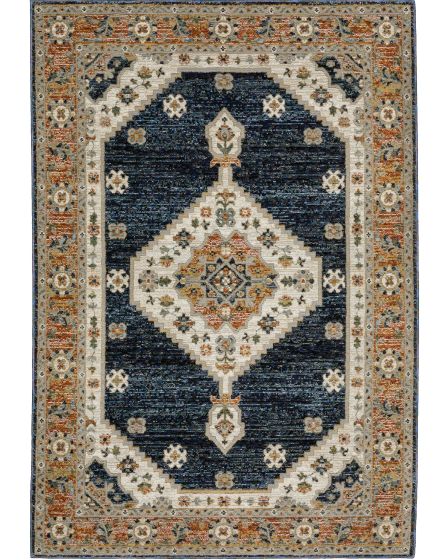 Andorra 2281e Blue/Orange Area Rug