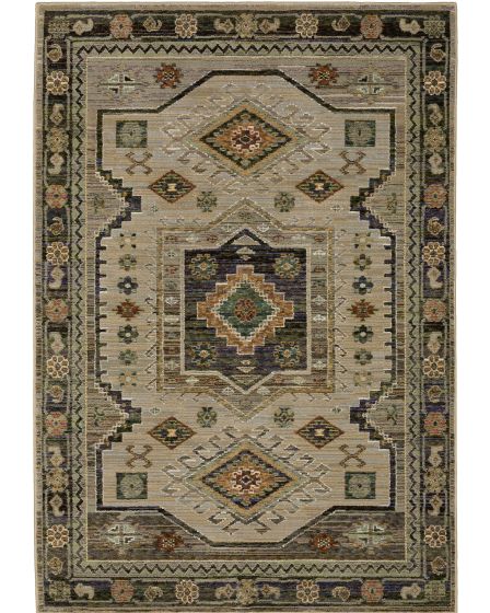 Andorra 2442d Green/Multi Area Rug