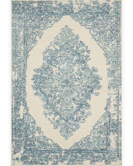 Annie ANN-02 White/Blue Area Rug