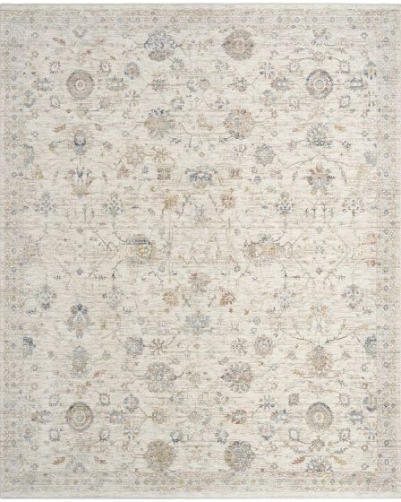 Antique Fusion ANF04 Ivory Multicolor 3'11"x5'10" Area Rug