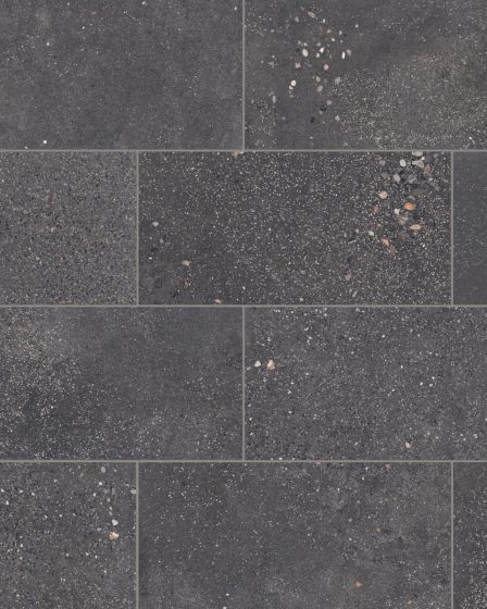 Area 51 Black Matte Glazed Porcelain 2"x2" Mosaic Tile