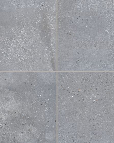 Area 51 Steel Matte Glazed Porcelain 24"x24" Pressed Field Tile