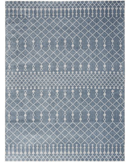 Astra Machine Washable ASW10 Blue Area Rug