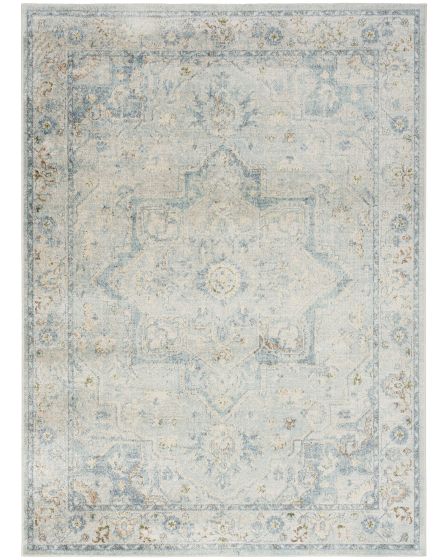 Astra Machine Washable ASW12 Light Blue Rug