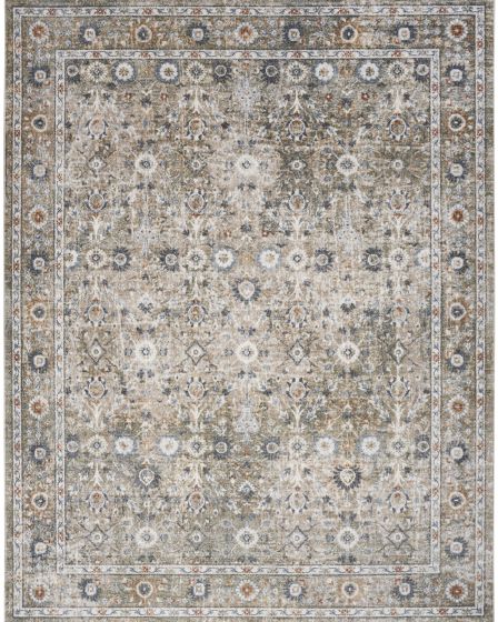 Astra Machine Washable ASW16 Gold Grey Rug