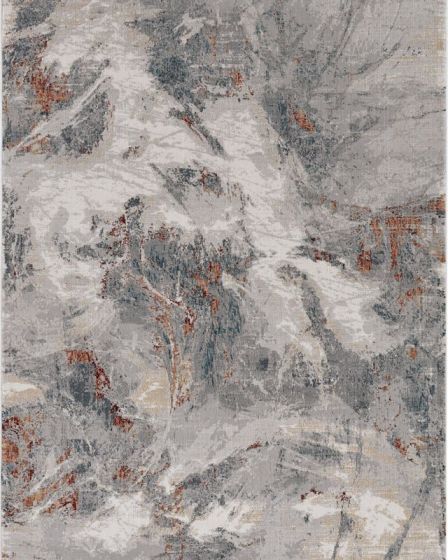 Aura 7206 Grey/Brick Skyler Area Rug