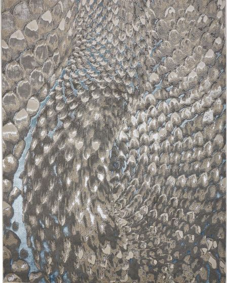 Azure 3403F Blue/Silver/Gray Area Rug