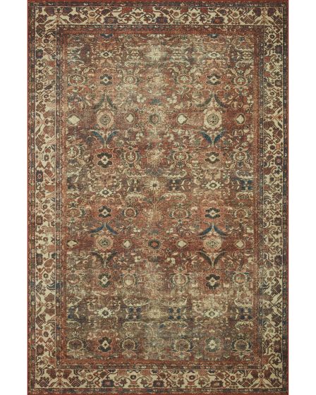 Banks BAN-04 Brick/Ivory Area Rug
