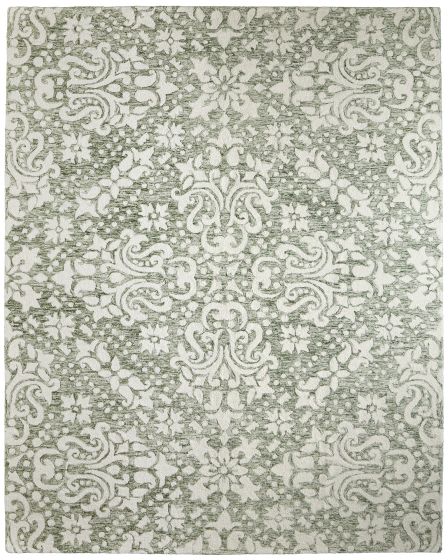 Belfort 8A28F Ivory/Green 10'x14' Area Rug