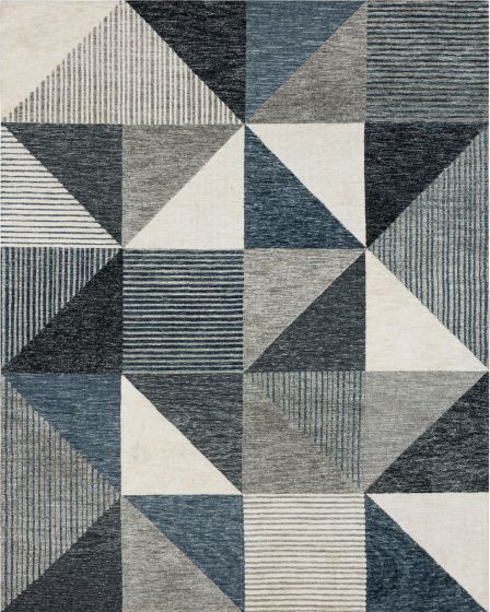 Drew & Jonathan Bowen Oblique Blue Area Rug