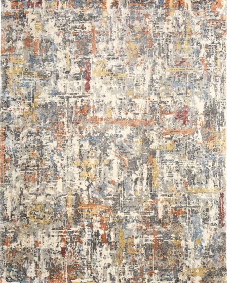 Braden 8A50F Gray/Orange/Tan 10'x14' Area Rug
