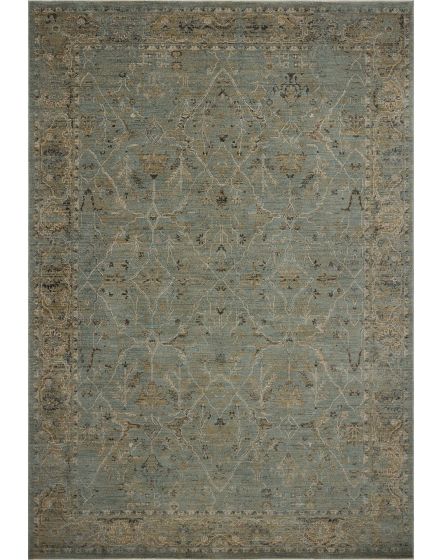 Briar BRR-02 Aqua/Olive 2'6"x4'0" Runner Rug