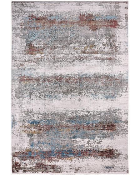 Cadiz 3902F Gray/Red/Blue Area Rug
