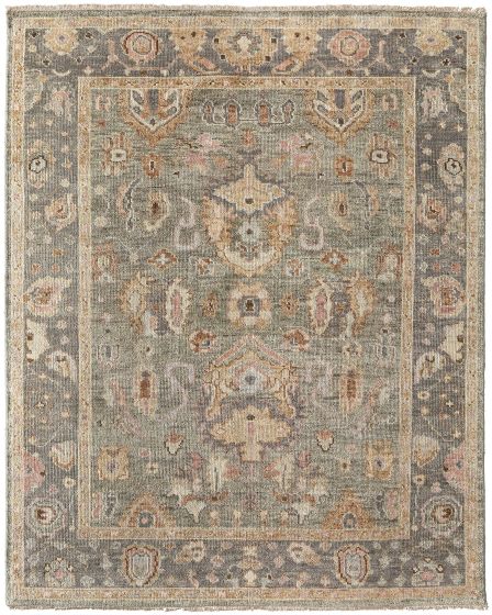 Carrington 6504F Gray/Gold/Pink Area Rug
