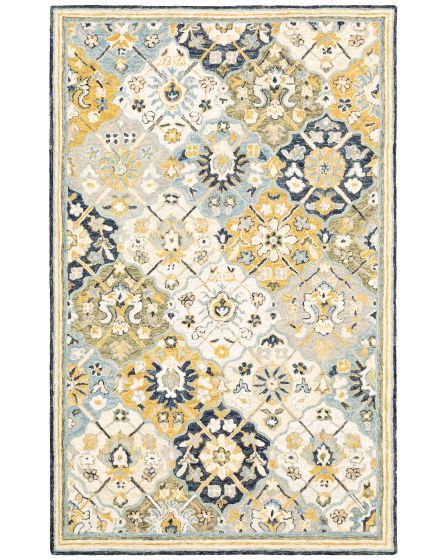 Alfresco 28406 Blue/Gold Area Rug