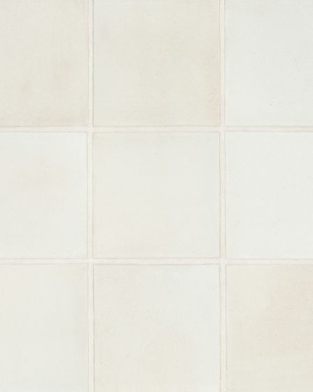Celine Matte White Glazed Porcelain 4"x4" Square Field Tile