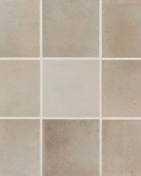 Celine Taupe Matte Glazed Porcelain 4"x4" Square Field Tile