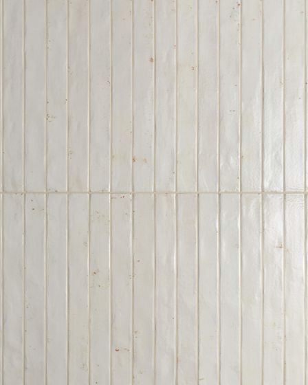 Chroma White Glossy Glazed Porcelain 2"x18" Field Tile