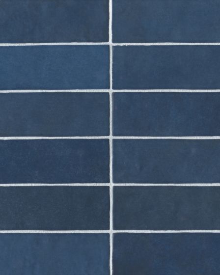 Cloe Blue Glossy Glazed Ceramic 2.5"x8" Field Tile