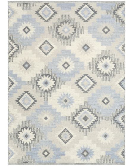 Copenhagen CPN01 Ivory Blue 5'x7' Area Rug