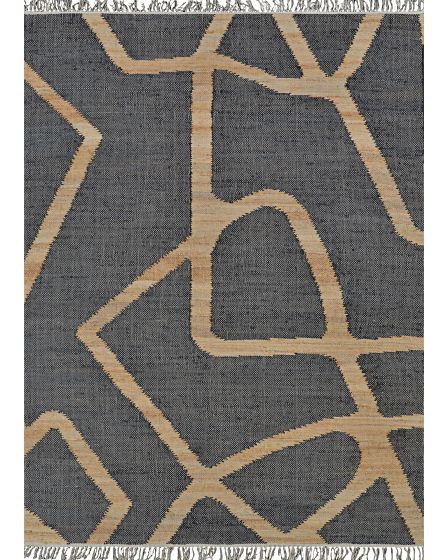 Cosmoros Hamar Black 6'x9' Area Rug