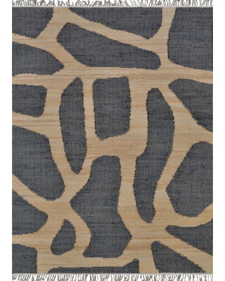 Cosmoros Karo Natural/Black 6'x9' Area Rug