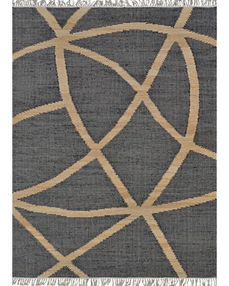 Cosmoros Yoruba Black 6'x9' Area Rug