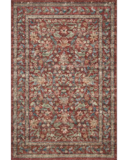 Courtyard COU-03 Crimson Area Rug