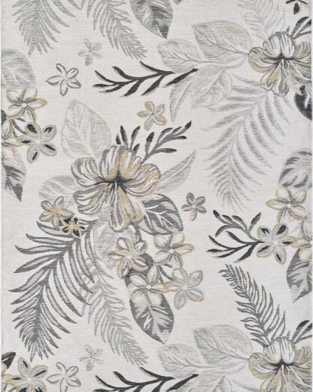 Dahlia 1408 Ivory/Brown Tropical Bouquets Area Rug