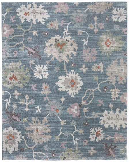 Dartmouth 39QMF Blue/Ivory/Pink Area Rug