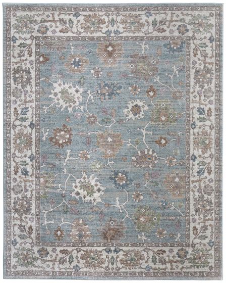 Dartmouth 39QNF Blue/Ivory/Brown 5'x7'6" Area Rug