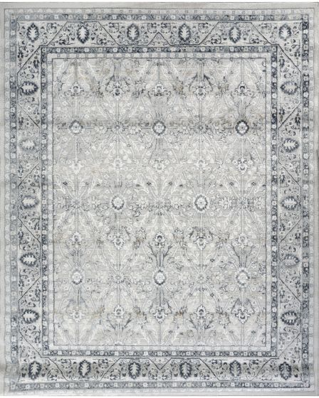 Dekor DEK03 Grey Navy 2'x4' Area Rug