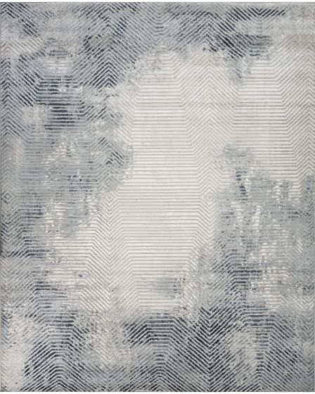 Dekor DEK04 Grey Navy 2'x4' Area Rug