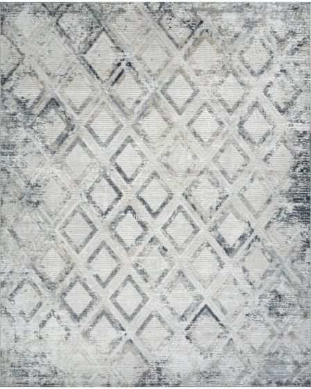 Dekor DEK05 Grey Navy 2'x4' Area Rug