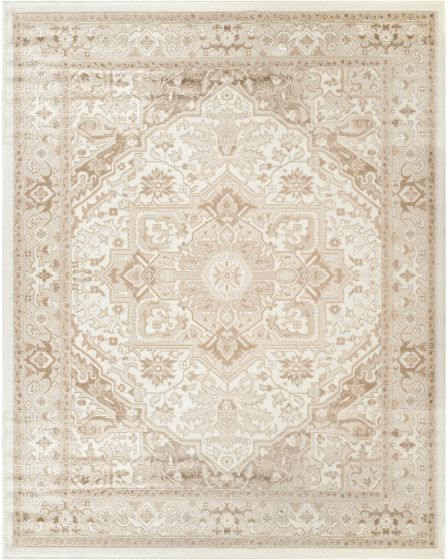 Dekor DEK08 Ivory Taupe 2'x4' Area Rug