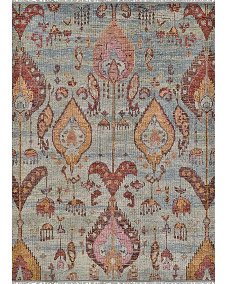 Desi Madurai Turquoise 6'x9' Area Rug