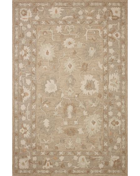 Dorothea DRT-02 Khaki/Dove 2'3"x3'9" Area Rug