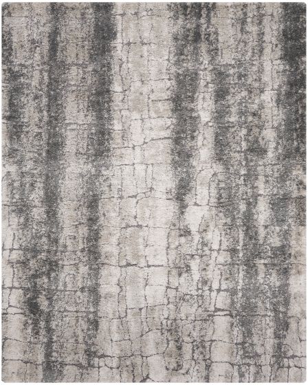 Dreamy Shag DRS01 Ivory/Charcoal Area Rug