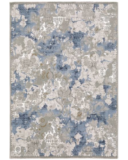 Easton 3313q Beige/Blue Area Rug