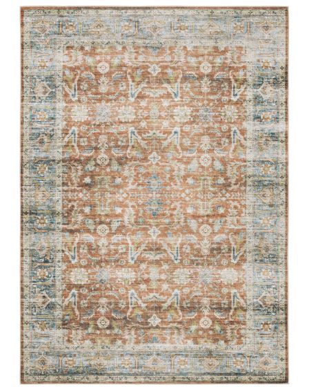 Charleston cha04 Rust/Blue Area Rug