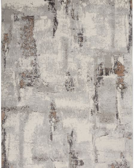Elation ETN06 Grey Ivory Area Rug