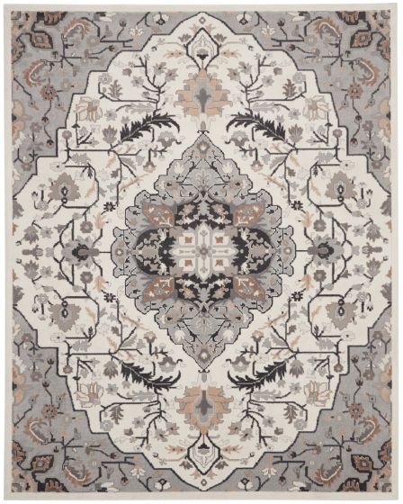 Elation ETN09 Ivory Grey Area Rug