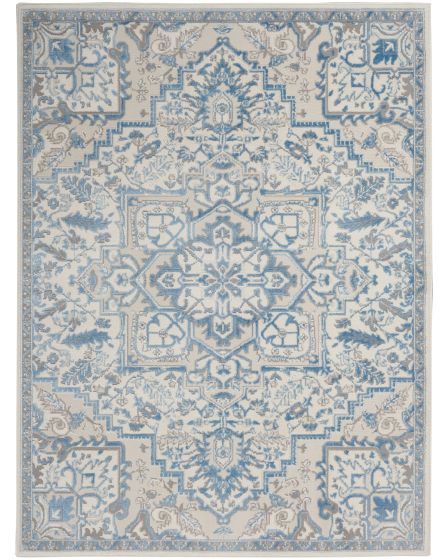 Elation ETN10 Ivory Blue Area Rug